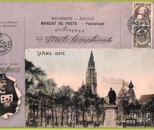 af4473 - BELGIUM Belgique - Carte Postal Ancienne VINTAGE  POSTCARD -Anvers-1906