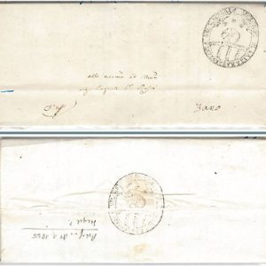 ITALIA REGNO storia postale - PRECURSORI busta prefilatelica da SALTARA MORCIONI