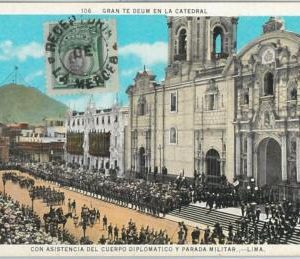 58669 - PERU - POSTAL HISTORY- CARD to AUSTRALIA -  CARTERIA postmark LA MERCED
