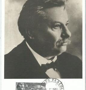 71055 -  ITALY   - Postal History - MAXIMUM CARD - LITERATURE  Pascoli  1955