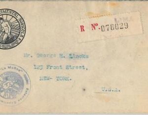 45552- PERU -  POSTAL HISTORY -  ESTACION ESPERIMENTAL AGRICOLA Agricolture
