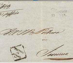 47088   - LOMBARDO VENETO  storia postale - BUSTA: BINASCO a SARONNO 1850