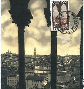 71049 -  ITALY -  Postal History - FDC  MAXIMUM CARD - ARCHITECTURE Nature 1954