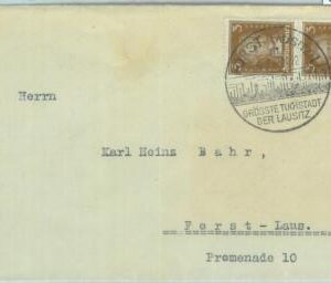 85189 - GERMANY - POSTAL HISTORY -  Special postmark   1927:  Forst TEXTILE CITY