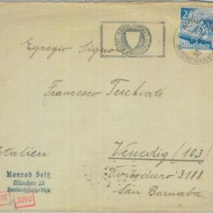 85157 - GERMANY - POSTAL HISTORY -  Michel # 742 EF on COVER to ITALY  1940