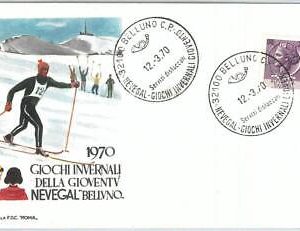 72978 - ITALY  - Postal History -  FDC Cover : Winter Youth Games 1970 - Skiing