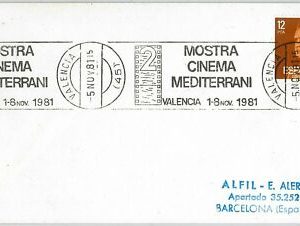 46166 -  SPAIN -  POSTAL HISTORY -  SPECIAL postmark on COVER 1981  CINEMA
