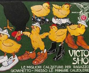 Lib790 - CARTOLINA d'Epoca - PUBBLICITARIA Illustrata - VICTORY SHOES Napoli