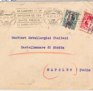 55918 - España - POSTAL HISTORY: COVER with RODILLO postmark sellos con VARIEDAD