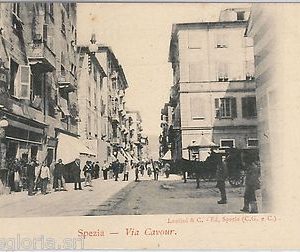 56113 -- CARTOLINA d'Epoca - LA SPEZIA città:  Via CAVOUR