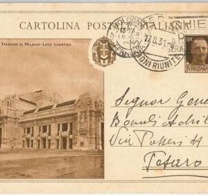 45907 - ITALY - POSTAL HISTORY: POSTAL STATIONERY CARD 1931-TRAINS