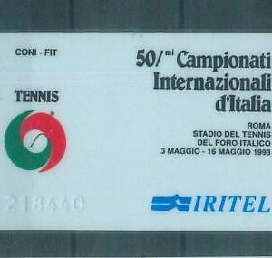 67973 -  VINTAGE PHONE CARD given to PRESS ONLY!  ITALY Tennis 1993