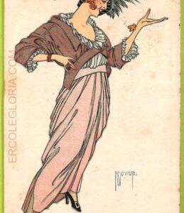 af1646 - VINTAGE POSTCARD - Glamour Ladies  - ARTIST SIGNED  Ventura - 1916