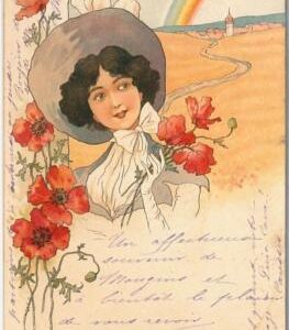 46128 - ELEGANT VINTAGE POSTCARD: Glamour, Ladies, 1901, Francia