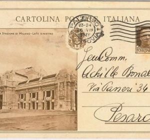 45909 - ITALY - POSTAL HISTORY: POSTAL STATIONERY CARD 1931-TRAINS