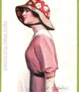 af1638 - VINTAGE POSTCARD - Glamour Ladies Donnine - ARTIST SIGNED -  Barber