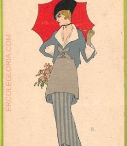 af1643 - VINTAGE POSTCARD - Glamour Ladies Donnine - ARTIST SIGNED - 1916