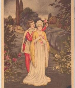 54168 - VINTAGE POSTCARD - Glamour, Ladies ARTIST SIGNED: E. COLOMBO 1942