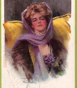 af1648 - VINTAGE POSTCARD - Glamour Ladies Donnine - ARTIST SIGNED