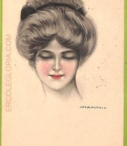 af1657 - VINTAGE POSTCARD - Glamour Ladies Donnine - ARTIST SIGNED - Nanni -1919