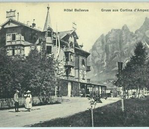 98293 - CARTOLINA d'Epoca - BELLUNO Provincia - CORTINA D'AMPEZZO Hotel Bellevue