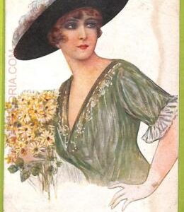 af1701 - VINTAGE POSTCARD - Glamour Ladies  - ARTIST SIGNED Orlandi  1918