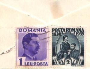 ac6478 - ROMANIA - Postal History - Small COVER to ITALY 1940's