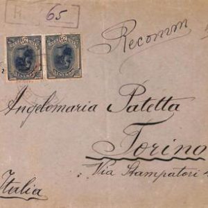 ac6491 - ROMANIA - Postal History -  Registered COVER to ITALY 1920
