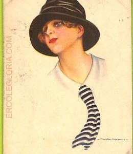 af1711 - VINTAGE POSTCARD - Glamour Ladies  - ARTIST SIGNED - Nanni - 1919
