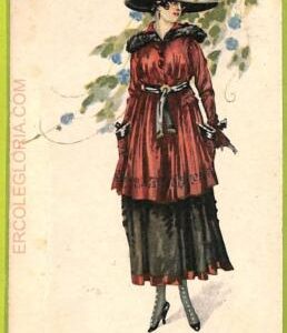 af1712 - VINTAGE POSTCARD - Glamour Ladies Donnine  - 1918
