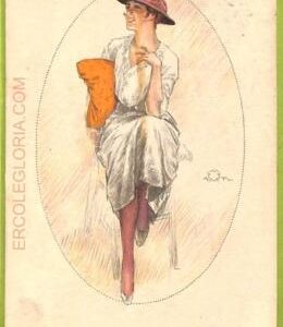 af1700 - VINTAGE POSTCARD - Glamour Ladies Donnine - ARTIST SIGNED