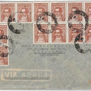 43372 -  ARGENTINA - POSTAL HISTORY  -  AIRMAIL COVER to UK - 1947