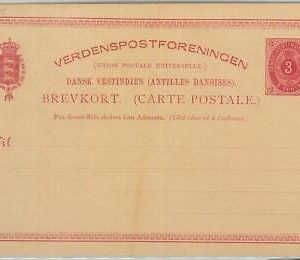75090 - Denmark DANISH WEST INDIES - POSTAL HISTORY -  POSTAL STATIONERY CARD