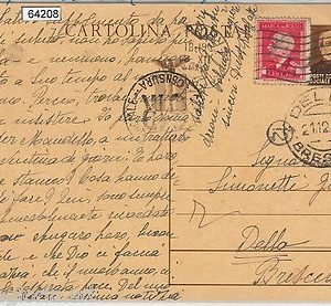 64208 - ITALIA RSI - STORIA POSTALE :  INTERO POSTALE  C112  con MARCA DA BOLLO