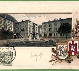 ah0474 -  SWITZERLAND - VINTAGE POSTCARD  - Chur - 1903 - Embossed