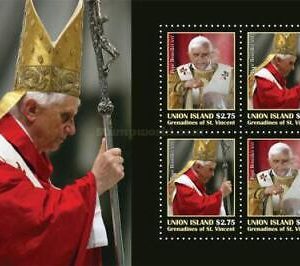 SW514 - Union Island  2010 -  5th Papal Anniversary of Pope Benedict XVI  - MNH