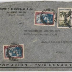 43379  - ARGENTINA - POSTAL HISTORY - AIRMAIL COVER to GERMANY Opened by CUSTOMS