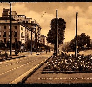 ab1575 - CARTOLINA D'EPOCA - MILANO Città : Piazzale Fiume