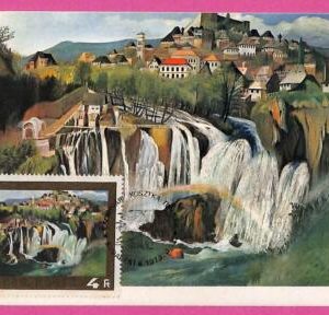 ag3494 - HUNGARY - POSTAL HISTORY - set 2 Maximum Card - 1973 ARCHITECTURE Art