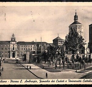 ab1581 - CARTOLINA D'EPOCA - MILANO Città : Piazza San Ambrogio