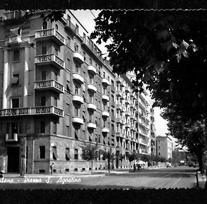 ab1584 - CARTOLINA D'EPOCA - MILANO Città : Piazza San Agostino