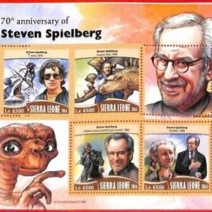A4596 - SIERRA LEONE -ERRORE MISPERF: 2016 Spielberg ET, Indiana Jones,...