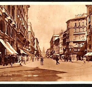 ab1594 - CARTOLINA D'EPOCA - MILANO Città : Via Dante