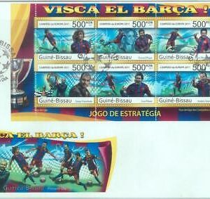 84824 - GUINEA-BISSAU - Postal History -  FDC COVER Barça BARCELONA  2011
