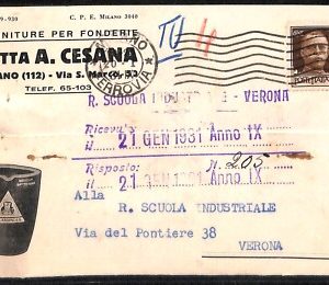 ab1629  - CARTOLINA D'EPOCA - MILANO Città : Pubblicitaria