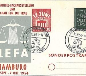 10641 - GERMANY: BERLIN - POSTAL HISTORY : SPECIAL COVER - LEFA 1954