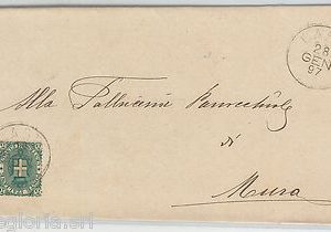 64291 - ITALIA REGNO - STORIA POSTALE :   BUSTA da CASTO  1897
