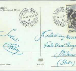 86976 - Czechoslovakia - POSTAL HISTORY - SPECIAL POSTMARK 1957  Motorcycle