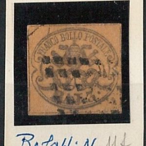 ANTICHI STATI -  STATO PONTIFICIO : Sassone 4f  /  Bolaffi 11f  - USATO