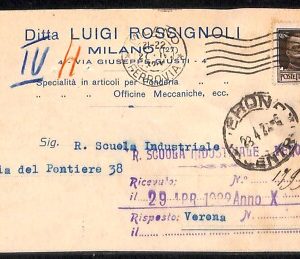 ab1643  - CARTOLINA D'EPOCA - MILANO Città : Pubblicitaria